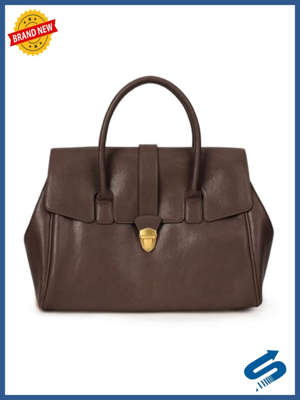Faux Leather Tote Bag Women Large Work Vintage Designer Handbag Top Handle